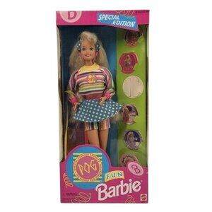Special Edition Barbie POG  milk caps Fun - 1994